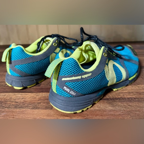 Pearl Izumi Peak II Womens Size 9.5 Blue Trail Race Sneakers Performance Lace - Picture 7 of 14